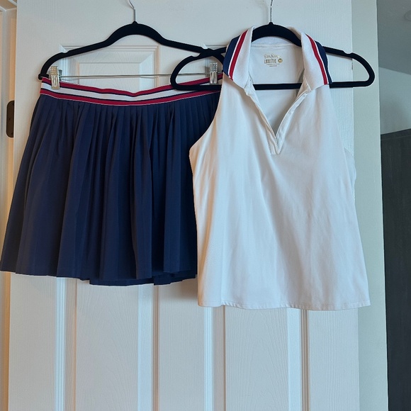 Lilly Pulitzer Set Makara Skirt with matching white tank - Picture 2 of 10